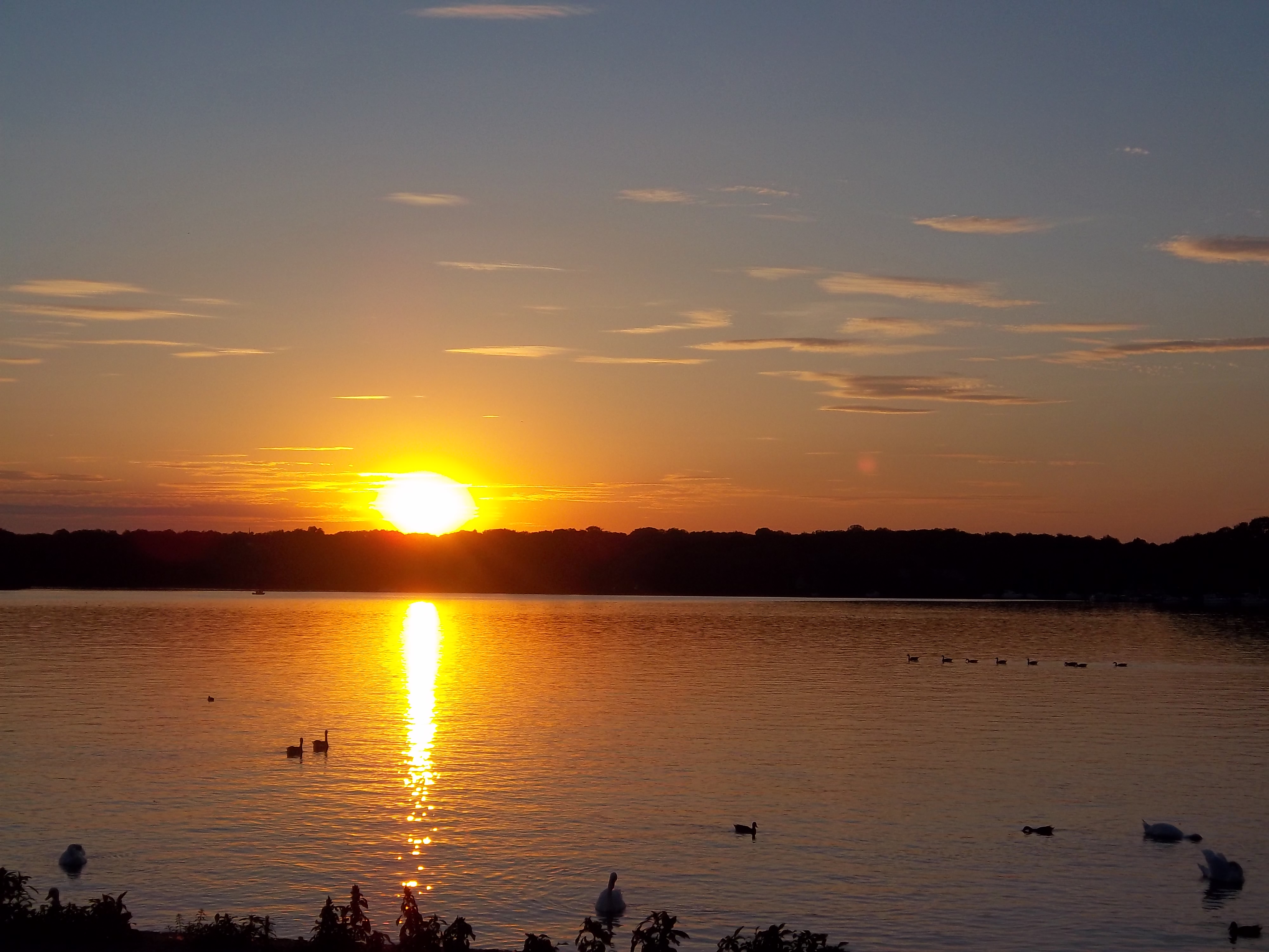 Sonnenuntergang am Tegeler See