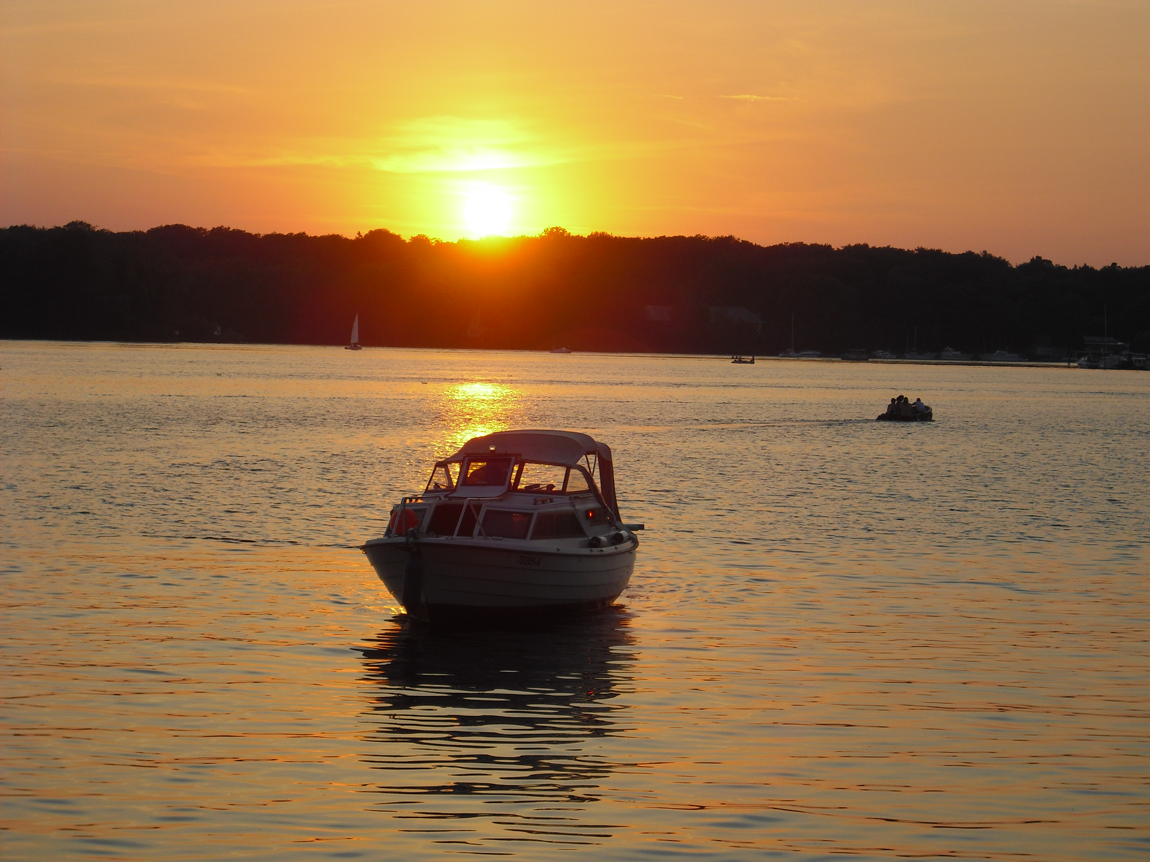 Sonnenuntergang  über Tegeler See