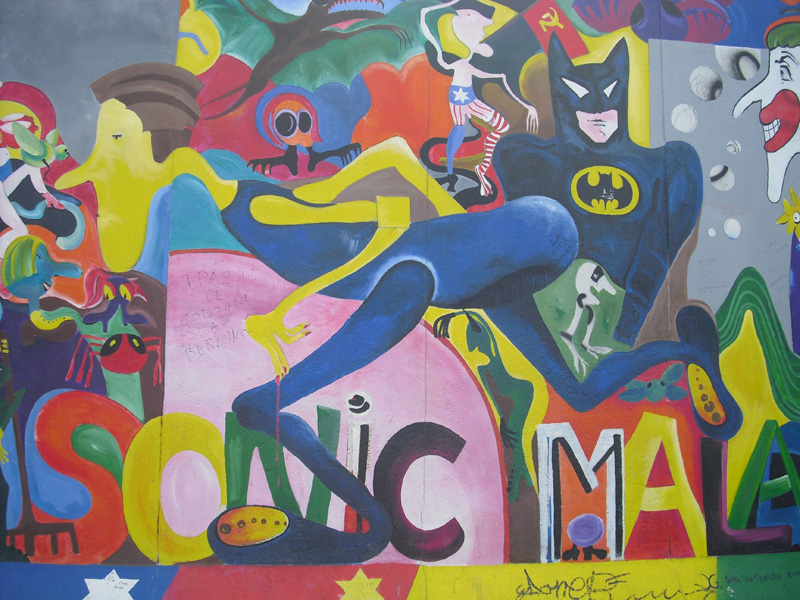 East Side Gallery - Berlin - Graffitis - Batman