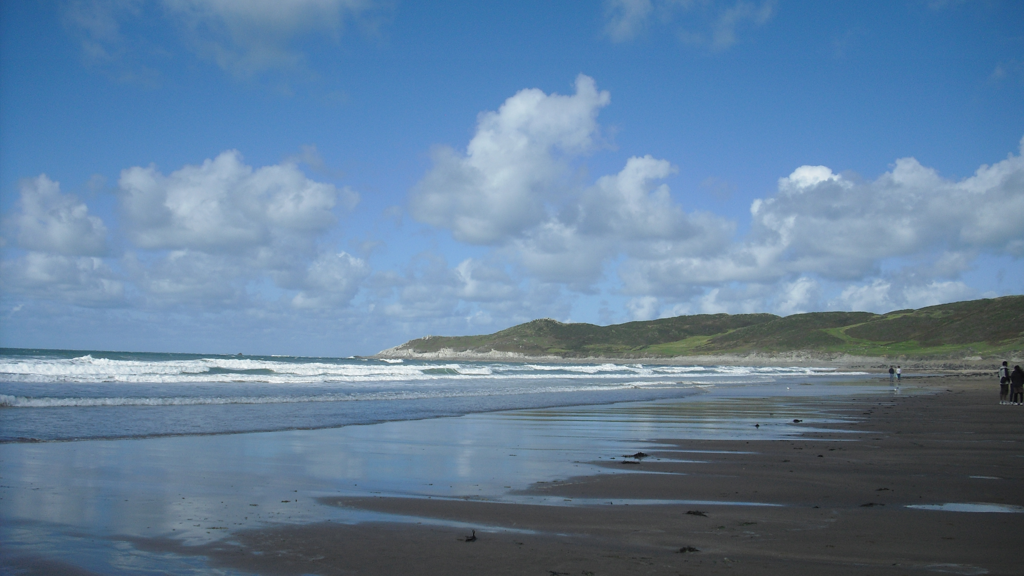 Woolacombe - Sandstrand bei Ebbe -England