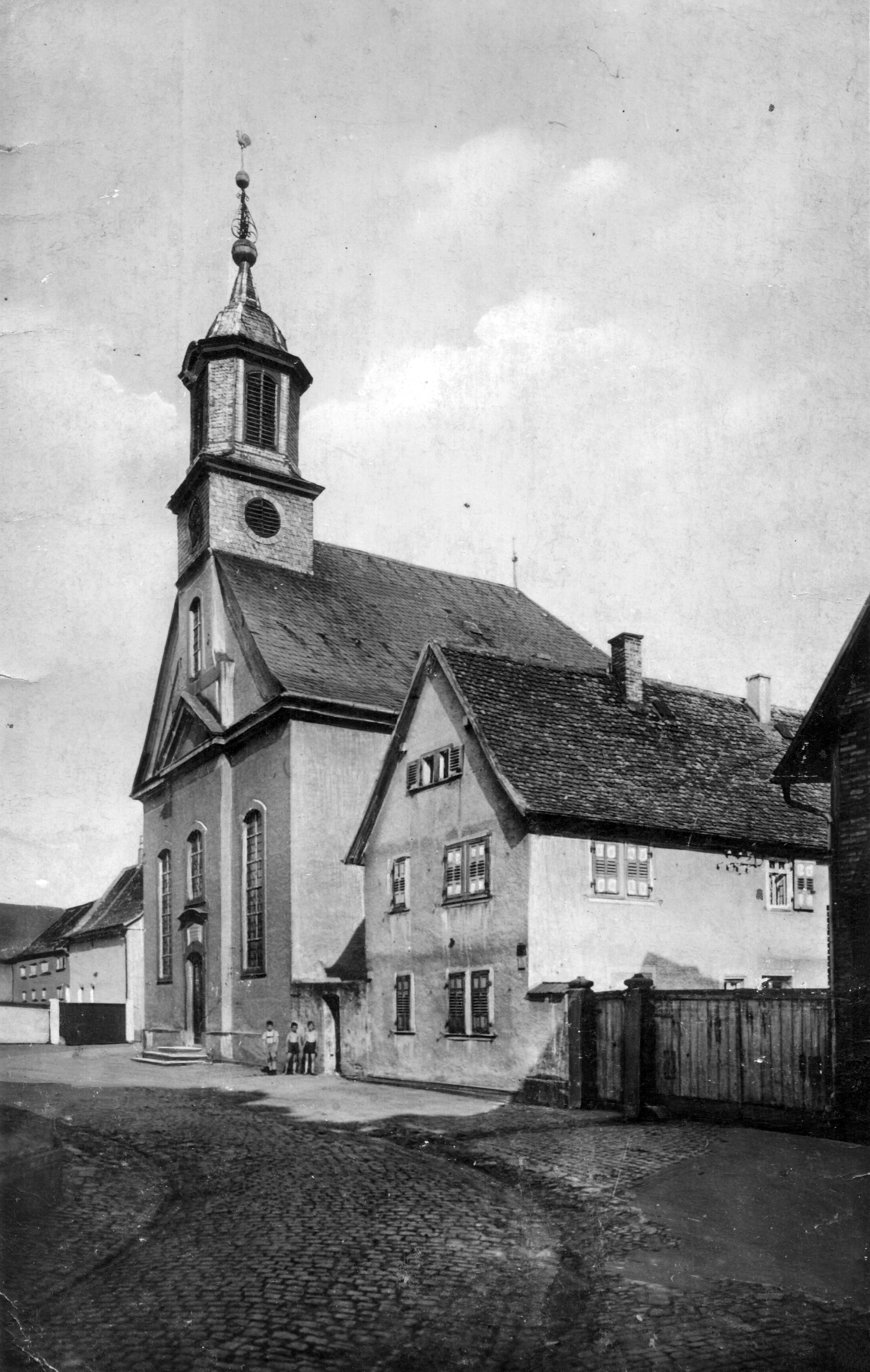 Evangelische Kirche Nauheim ca. 1930