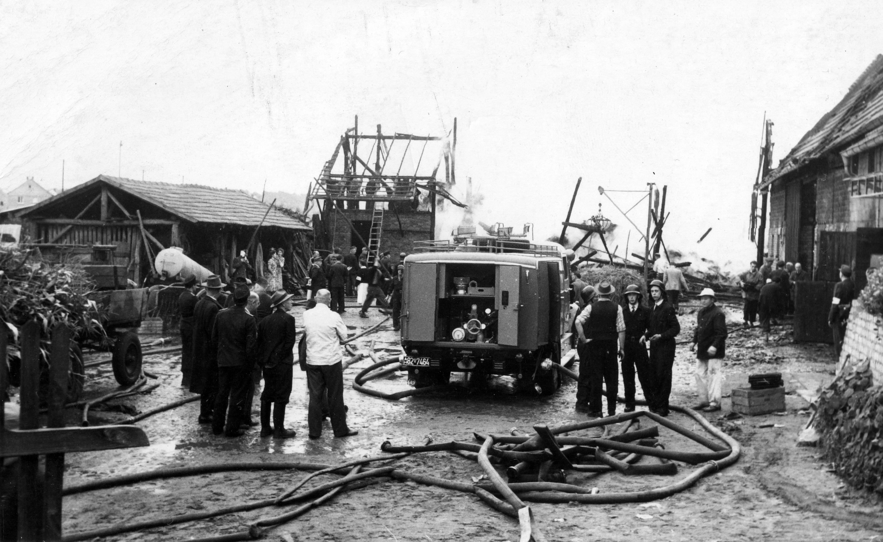 Feuerwehr Königstädten - Feuerwehreinsatz 1948