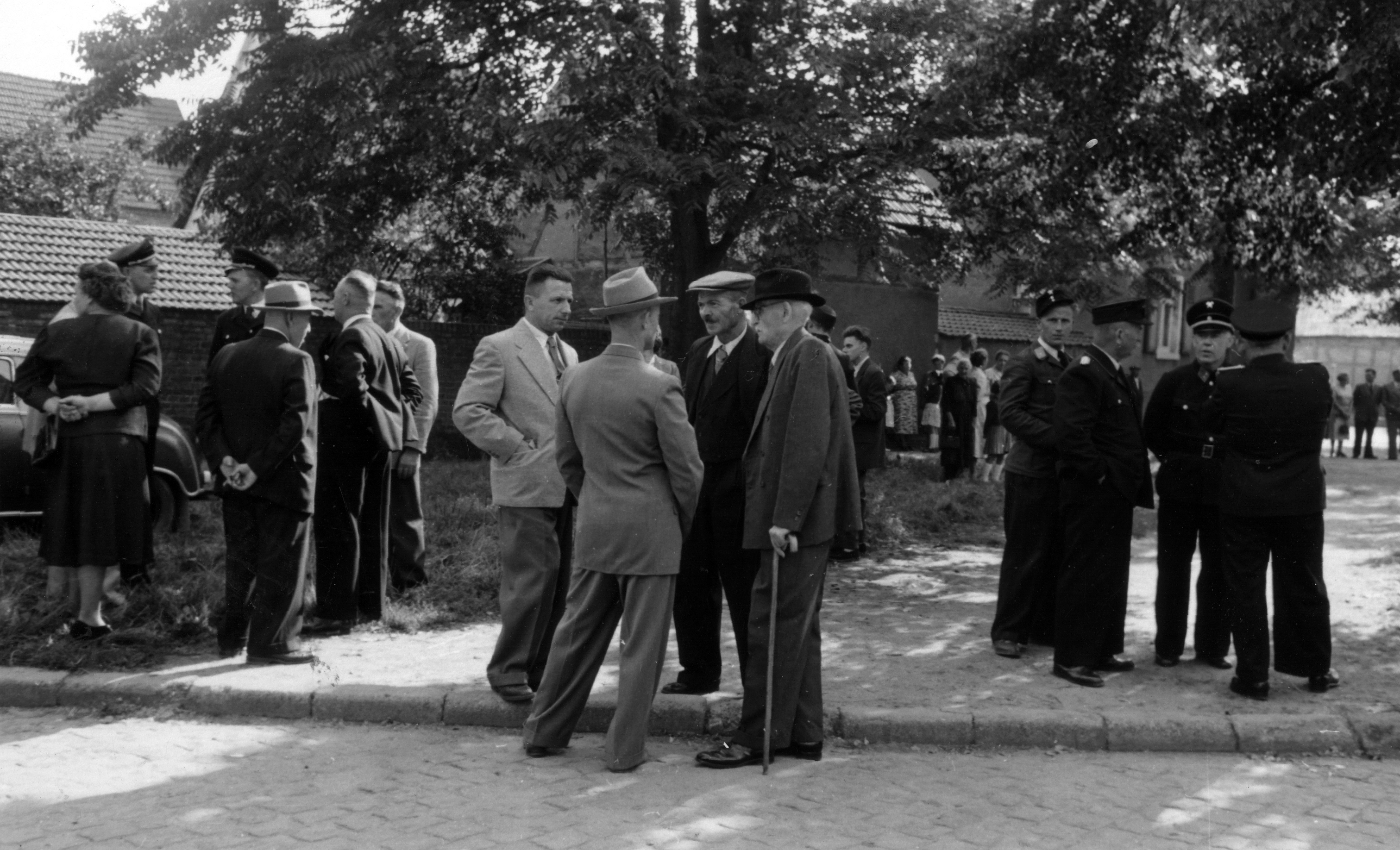 Feuerwehr Königstädten - 25-jähriges Jubiläum 1955 - Bismarckplatz