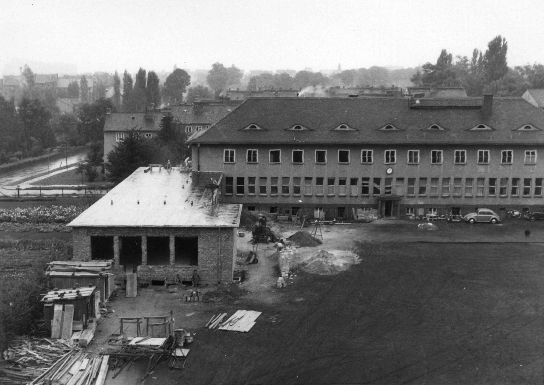 Feuerwehr Königstädten - Maschinistenlehrgang Kassel 1958 - Blick vom Turm