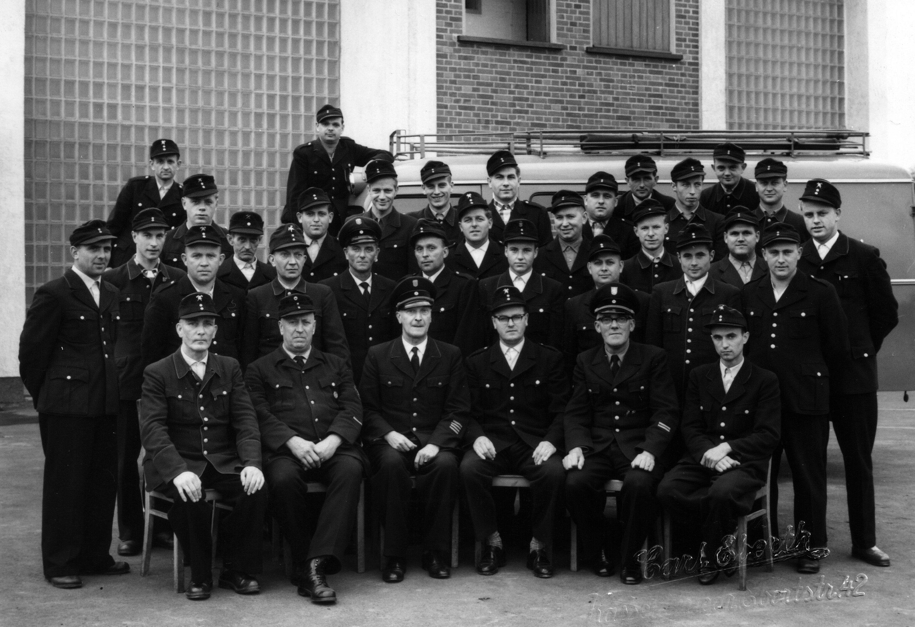 Feuerwehr Königstädten - Gruppenführerlehrgang Kassel 1958