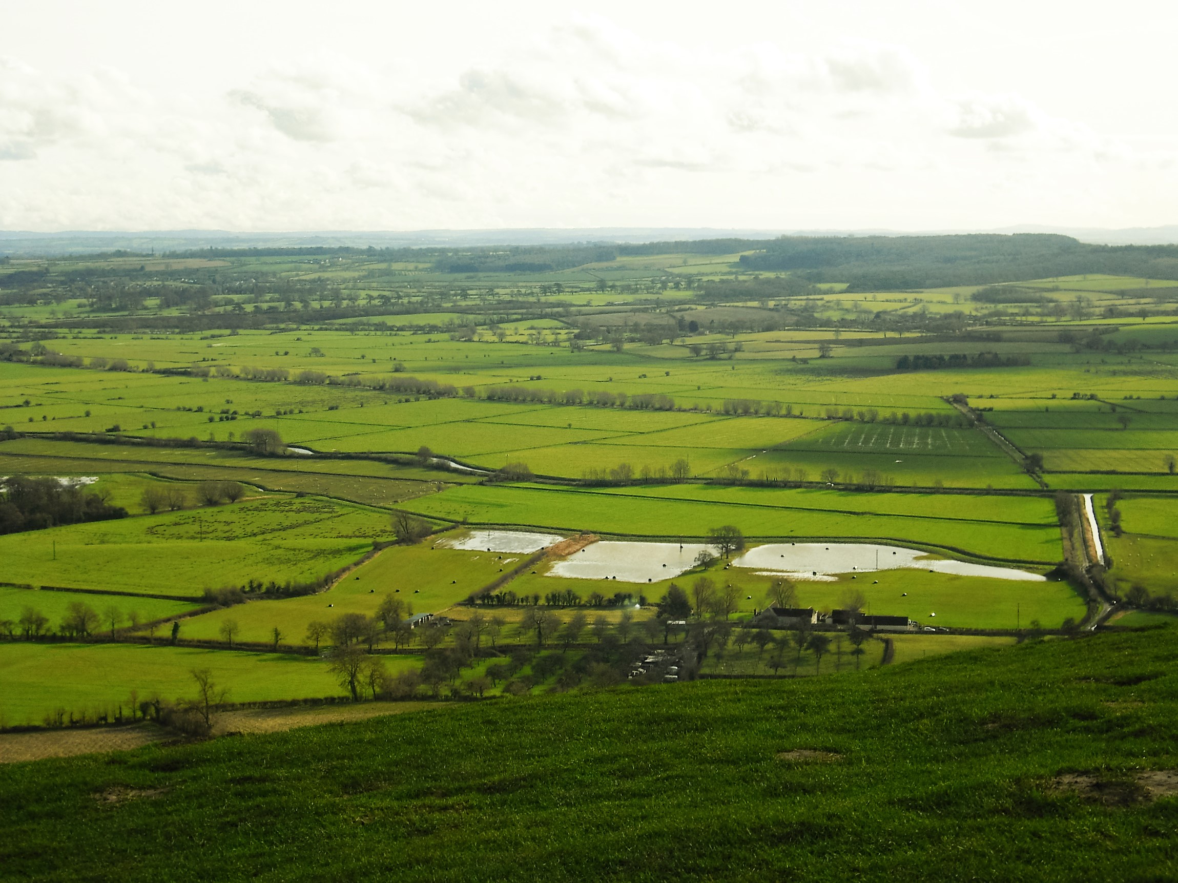 Ein Blick auf die schöne Landschaft