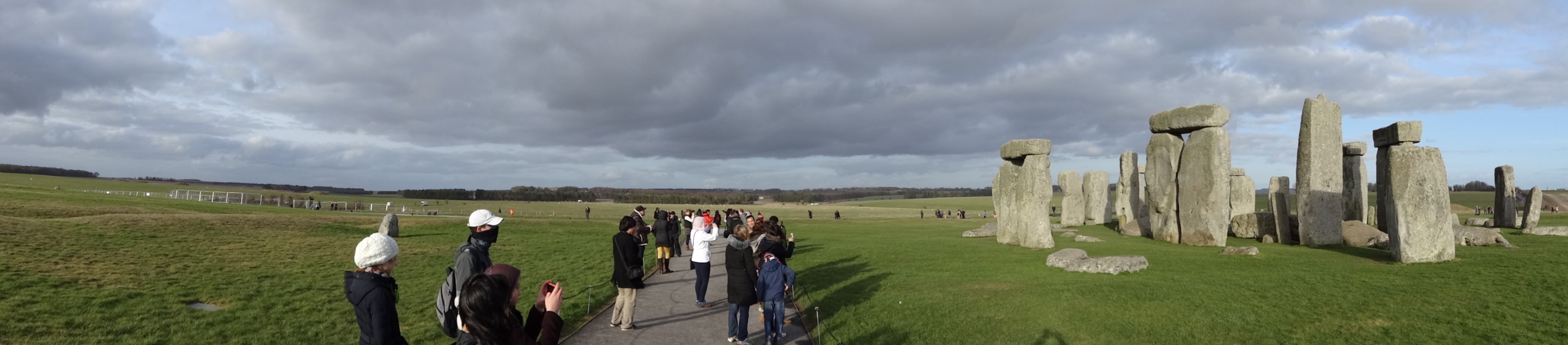 Stonehenge - Mit Besuchern