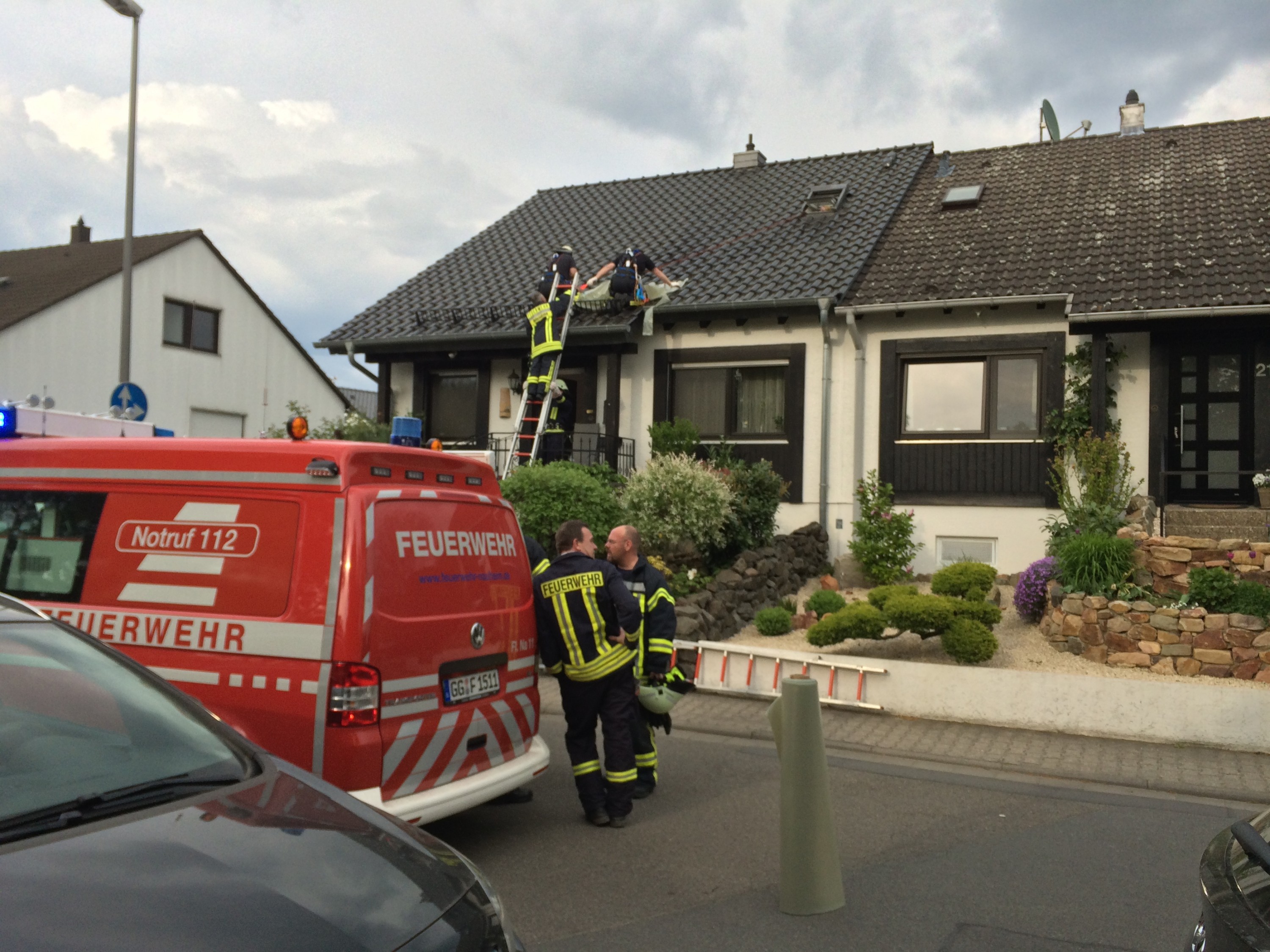 Feuerwehreinsatz - Nauheim - 2014 - Stefan Mauriszat - Entenstraße - Am Riel