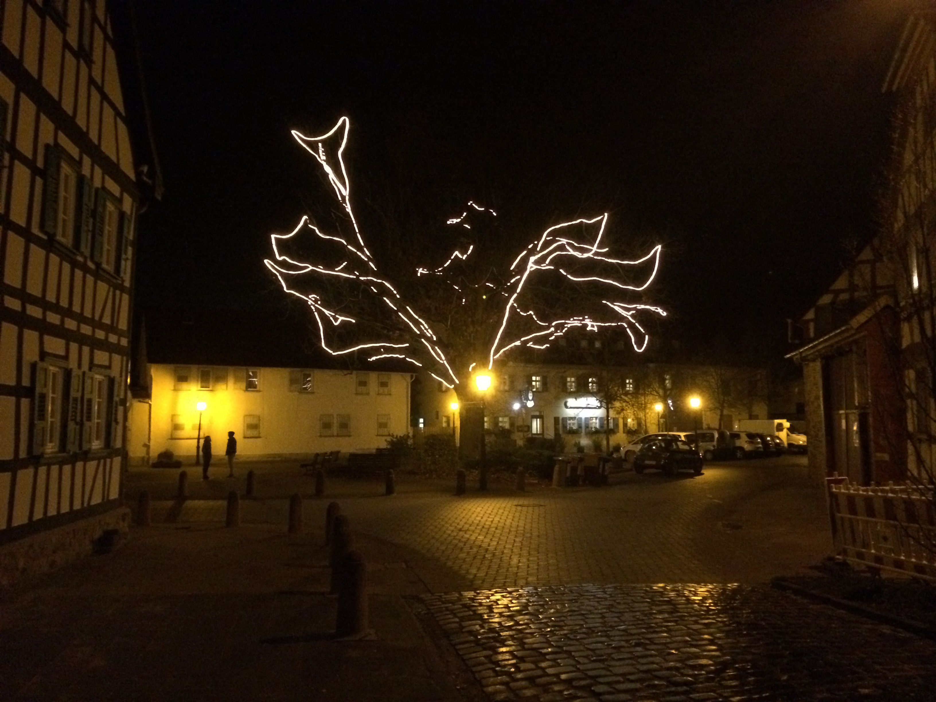 Weihnachtsschmuck - Linde - Bismarckplatz - Königstädten - 2014