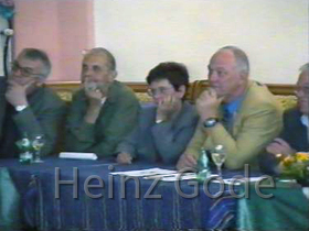 Klassentreffen 2001 Zentralschule Lehnin - Karl-Heinz, Dieter, Issy, Manfred
