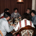 Party 1980 – Rüsselsheim – Hans Mohndorf – Margit Mohndorf – Christel Heck – Peter Wernecke – Marga Ackermann – Brigitte Wernecke